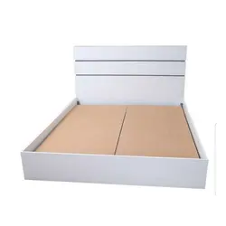 تخت خواب دونفره مدل صدف 1616 سایز 160×200 سانتی متر کاتن مدل 102997