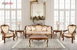 مبلمان کلاسیک پنج نفره کاتن مدل 102428