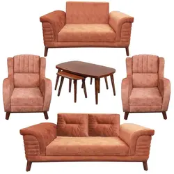 مبلمان راحتی هفت نفره کاتن مدل 102427