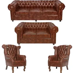 مبل هفت نفره بازرگانی پارسین مدل چستر سزار پلاس کاتن مدل 101921