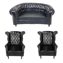 مبل چهار‌نفره مدل چستر گرد سزار کاتن مدل 101739