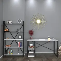 میز کامپیوتر مدل NA-20405 به همراه کتابخانه کاسپر مدل 101258