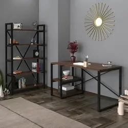 میز کامپیوتر مدل NA-20405 به همراه کتابخانه کاسپر مدل 101258