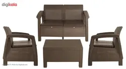 ست مبلمان 4 نفره بابل کارپت کد 001 کاتن مدل 100363