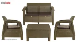 ست مبلمان 4 نفره بابل کارپت کد 001 کاتن مدل 100363