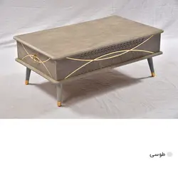 میز پذیرایی میز چوب مدل ارغوان مجموعه 4 عددی کاتن مدل 100061