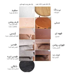 میز پذیرایی فریازان دکور مدل لومیر R60&40 مجموعه دو عددی کاتن مدل 100009