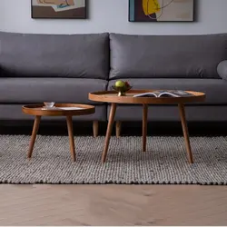 میز پذیرایی فریازان دکور مدل لومیر R60&40 مجموعه دو عددی کاتن مدل 100009