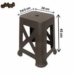 چهارپایه پلاستیک کاتن مدل 1838