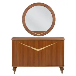 آینه و کنسول مدل Nice-B1 به همراه میز تلویزیون کاتن مدل 1635