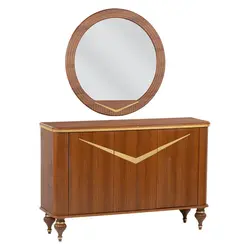 آینه و کنسول مدل Nice-B1 به همراه میز تلویزیون کاتن مدل 1635