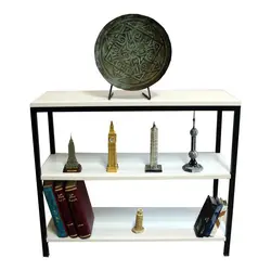 کتابخانه سه طبقه چوبی فلزی کاتن مدل 1429