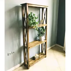 کتابخانه روستیک دکور مدل GL100 کاتن مدل 1290