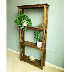 کتابخانه روستیک دکور مدل GL100 کاتن مدل 1290