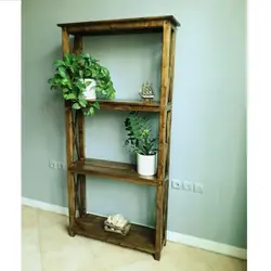 کتابخانه روستیک دکور مدل GL100 کاتن مدل 1290