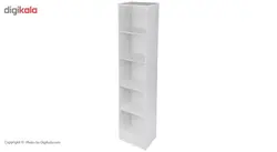 کتابخانه DND مدل توچال - پنج طبقه - سفید کاتن مدل 1273