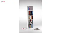 کتابخانه DND مدل توچال - پنج طبقه - سفید کاتن مدل 1273