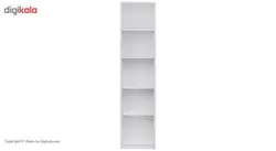 کتابخانه DND مدل توچال - پنج طبقه - سفید کاتن مدل 1273
