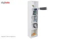 کتابخانه DND مدل توچال - پنج طبقه - سفید کاتن مدل 1273