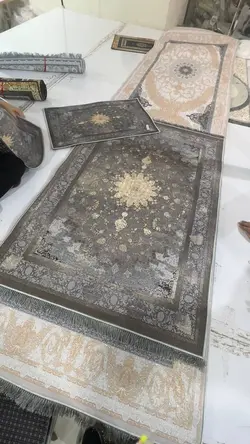 فرشینه ترمزدار طوسی طلایی B۱۵۶۷ - با فیلم زنده