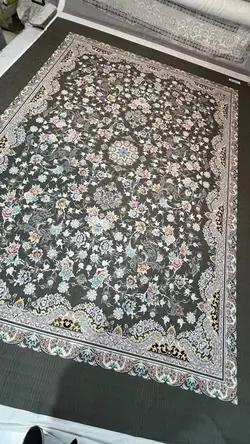 روفرشی کشدار رنگ زمینه طوسی B۱۵۵۷ - با فیلم زنده