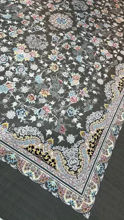 روفرشی کشدار رنگ زمینه طوسی B۱۵۵۷ - با فیلم زنده