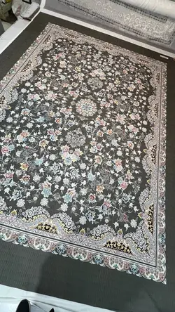 روفرشی کشدار رنگ زمینه طوسی B۱۵۵۷ - با فیلم زنده