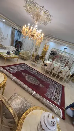 روفرشی کشدار زرشکی طوسی طلایی B۱۹۹۱ - با فیلم زنده