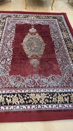 روفرشی کشدار زرشکی طوسی طلایی B۱۹۹۱ - با فیلم زنده