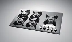 گاز صفحه ای سارگاتی شیشه ای مدل248