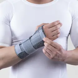 مچ بند نئوپرنی  آتل دار با زاويه فانكشنال (چپ و راست)                 Neoprene Wrist Splint with Hard Bar