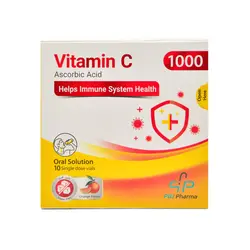 ویال خوراکی ویتامین 1000C میلی گرم 10 عددی پی بی جی فارما