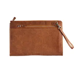 فولدر دور زیپ دار  (عسلی طرح دار)