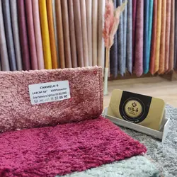 پارچه مبلی مخمل پتینه کارملو کد 9