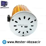رقص نور لیزری سبز قرمز برقی استوانه ای طلایی دو لیزر مینی مدل mini laser stage light 4530