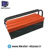 ست 65 عددی جعبه ابزار باس نارنجی دو طبقه کامل با بکس و جغجغه و انبر قفلی و متر و انبردست و... مدل BS-TOLS-65 BOSS