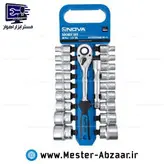 ست بکس ریلی 1/2 اینچ 20 پارچه نوا فشار قوی برند نووا NOVA مدل 6692