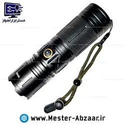 چراغ قوه حرفه ای شکاری فلزی زوم دار شارژی بسیار قوی رویلنگ مدل RUILANG RL-W409 LED