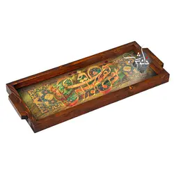 سینی چوبی رولت خوری طرح خوشنویسی – کد SR-508