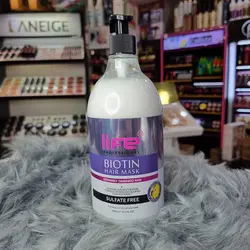 ماسک مو لایف مدل بیوتین بدون سولفات حجم 1000 میل Life