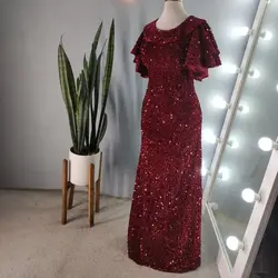 لباس مجلسی مزونی پولک مخمل سایز 36 تا48