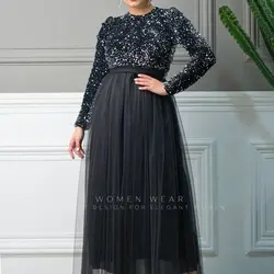 لباس مجلسی زنانه عروسکی پولک چمنی تور سایز 36 تا 46 مطابق با ژورنال مدل دریا