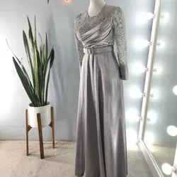 لباس مجلسی زنانه پوشیده ساتن و پولک عقد فرمالیته نامزدی پیراهن مجلسی زنانه سایز 36 تا 48 مشکی