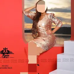 سارافون مجلسی پولک دو رو سایز 36 تا52