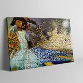 تابلو بوم نقاشیخط هنری سمازن مدرن ایرانی گالری چارگوش مدل 2924