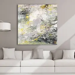 تابلو بوم نقاشیخط هنری مدرن ایرانی گالری چارگوش مدل 7543.1