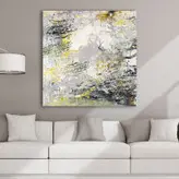 تابلو بوم نقاشیخط هنری مدرن ایرانی گالری چارگوش مدل 7543.1