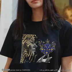 تیشرت طرح هنری مولانا از لطف تو چون جان بدم برند چام 2212