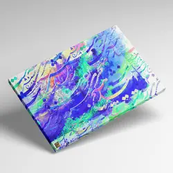 تابلو بوم نقاشیخط هنری مدرن ایرانی زنده باش گالری چارگوش مدل 7213