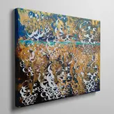 تابلو بوم نقاشیخط هنری مدرن ایرانی گالری چارگوش مدل 7575